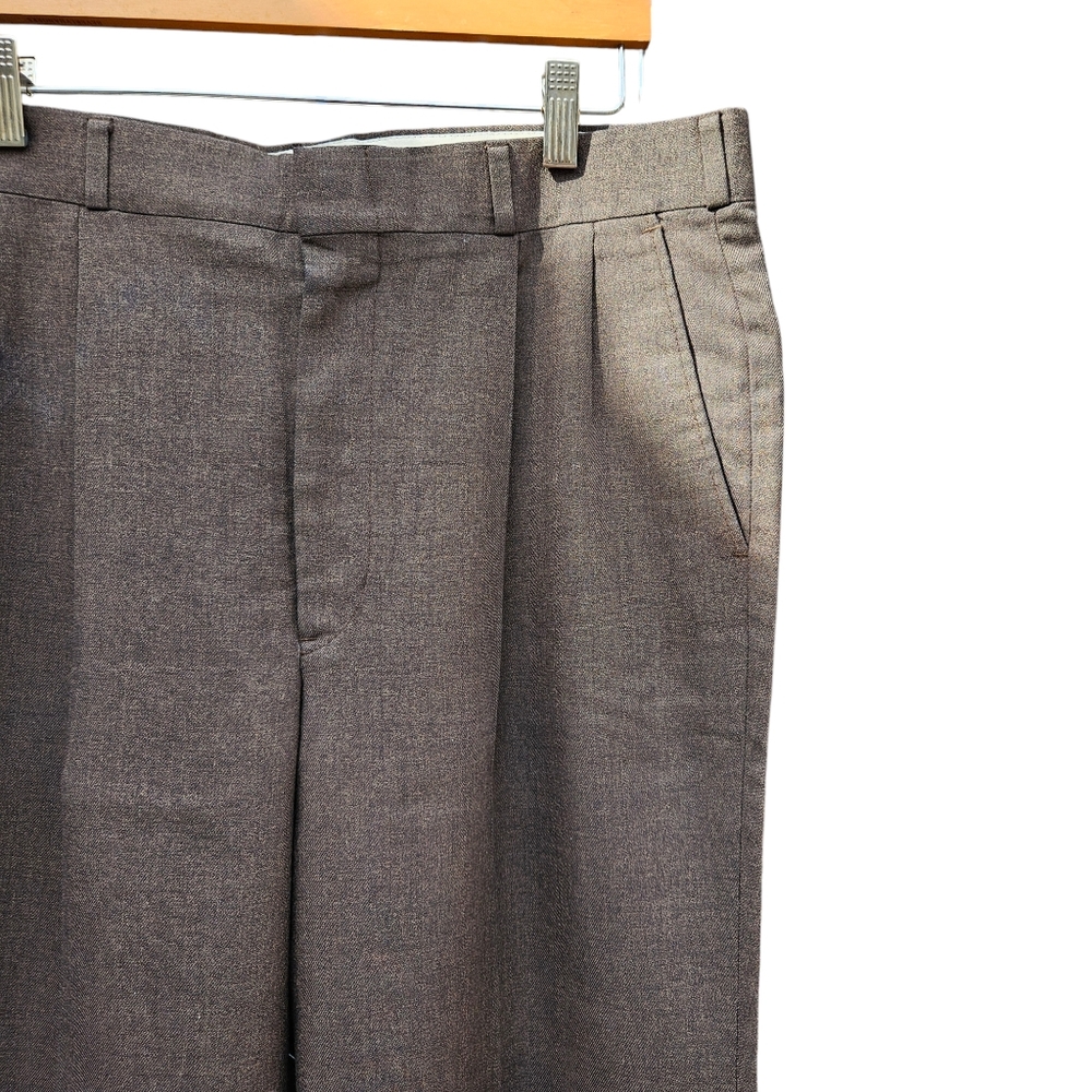 Rainy Day Wools Men's Classic Brown  Dress pants Size 36X32 - Picture 6 of 16